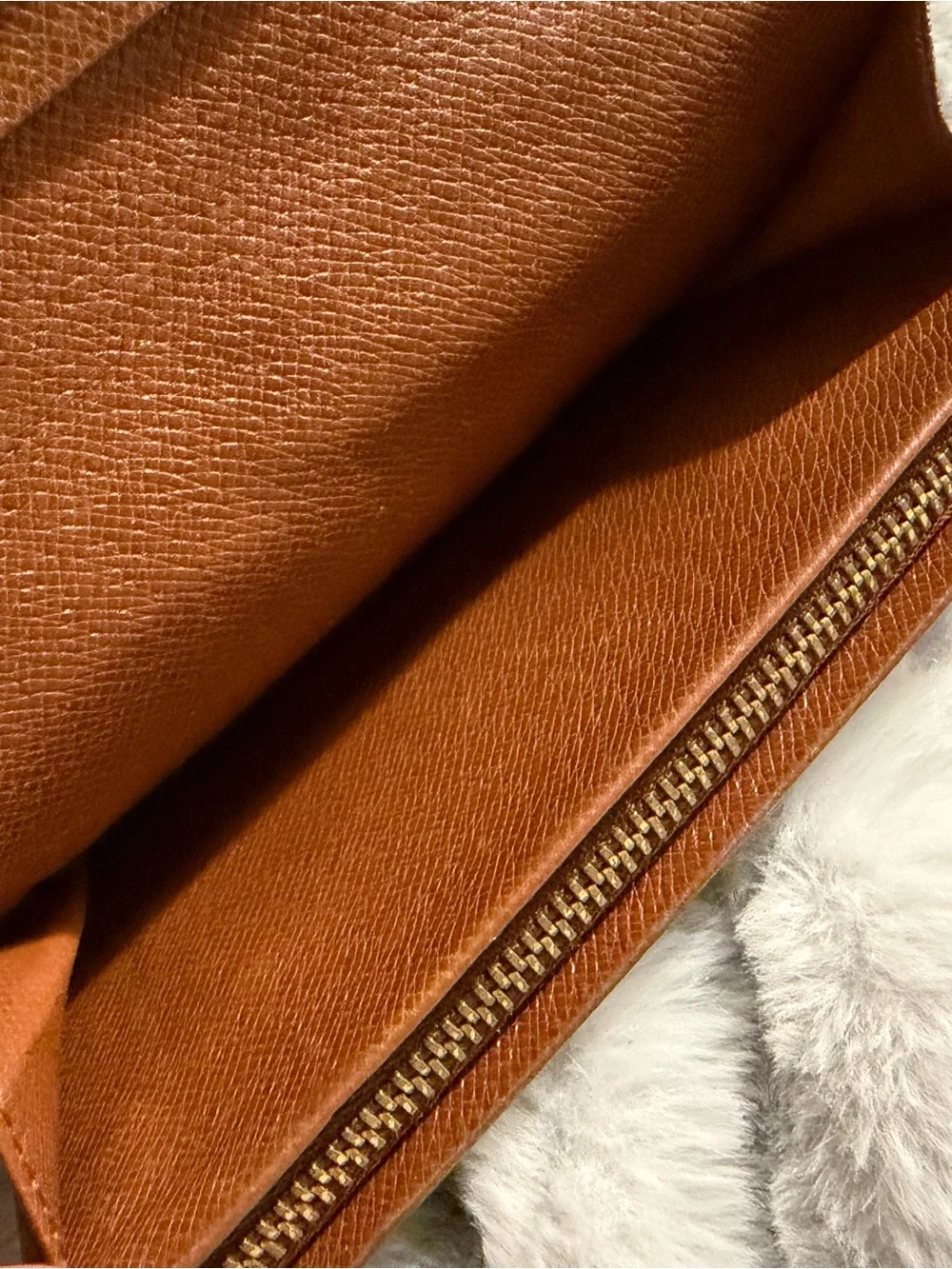 Louis Vuitton Brown Monogram Continental Wallet with Gold Hardware